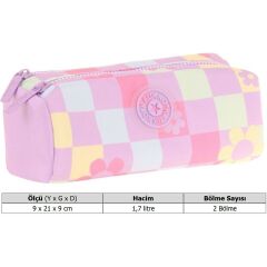 Kaukko Nature Soft Dual Kalem Çantası (lılac Flowers)