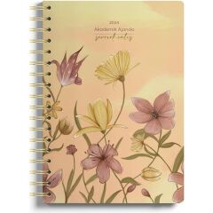 Victoria's Journals Akademik Ajanda 2023-2024 Haftalık Spiralli Sert Kapak 17X24 cm