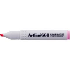 Artline 660 Fosforlu Kalem Pastel Kesik Uç Pembe