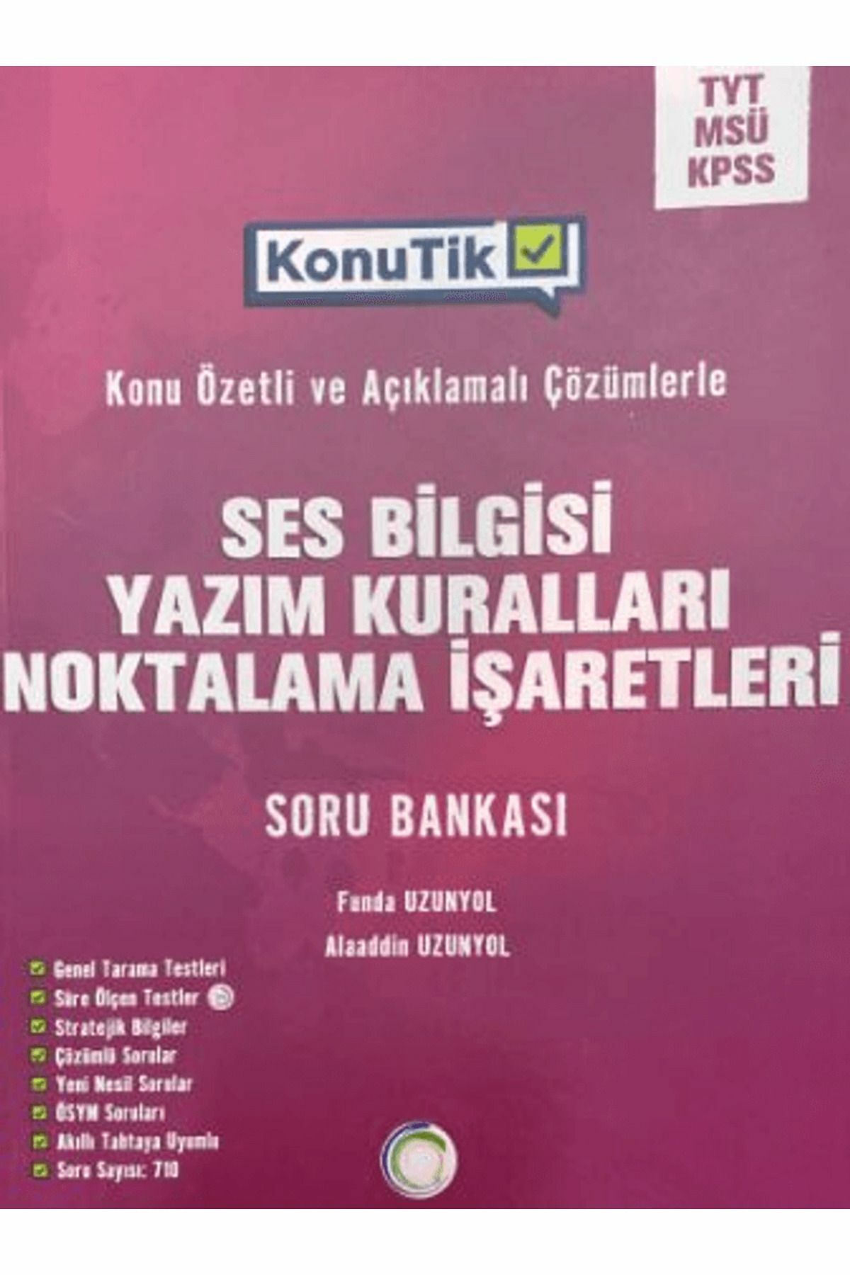 Ses Bilgisi, Yazım Kuralları, Noktalama İşaretler