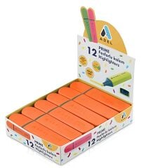 ADEL Prime Fosforlu Kalem, Turuncu 12 li paket