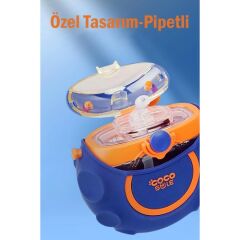 Vagonlife Cocosmile 630ML Silikon Uzay Tema Kılıflı Pipetli Askılı Tritan Çocuk Matarası Pembe CS-0006