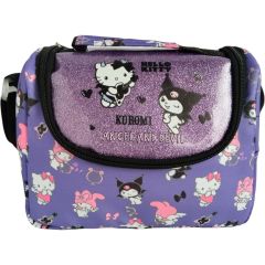 Orjinal Lisanslı Hello Kitty Friends Kuromi Termal Beslenme Çantası Mor 3261