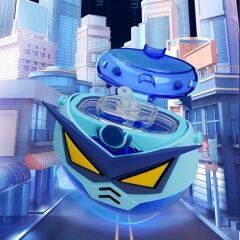 Coco Smile Cocosmile Özel Kutulu 630 ml Pipetli Robot Temalı Tritan Su Matarası -Boyun Askılı Mavi