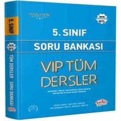 Editör 5. Sınıf Vıp Tüm Dersler Soru Bankası Mavi Kitap