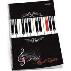 Çınar Müzik Defteri Spiralli Jazz karton Kapak 30 YP 3600