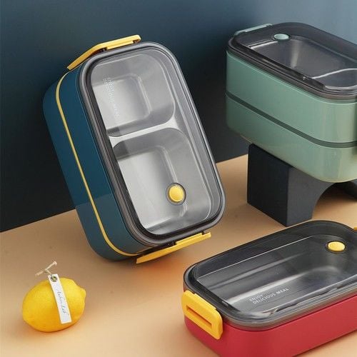 Vagonlife BL50002-2 1400ML Yeşil Çelik Saklama Kabı