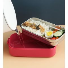 Vagonlife Bento 1400ML Lunchbox Yeni Koleksiyon Iki Katlı 2 Bölmeli Çelik Sefer Tası Yemek Kutusu