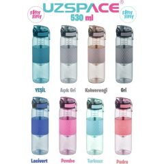 Uzspace 530 Ml Tritan Matara 5060 Glow Pink