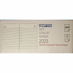 Gıpta Max Mini 2024 Flexi Kapak Günlük Krem Ajanda Lacivert 9 x 14 161- mm