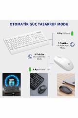 Lecoo Kw202 Kablosuz Klavye & Mouse Set Beyaz