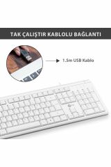 Lecoo Kb101 Beyaz Kablolu Q Klavye