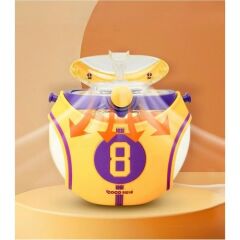 Coco Smile CS 00008 Mor 630 ml Straw Basketball Tritan Matara