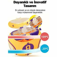 Coco Smile CS 00008 Mor 630 ml Straw Basketball Tritan Matara