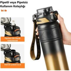 Tkk Çelik Termos Matara 500ML Golden