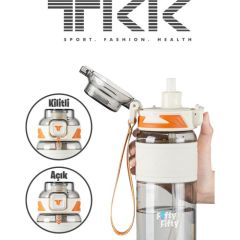 Tkk Su Matarası 600 Ml Beyaz Tk019