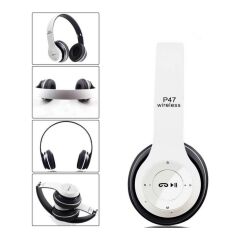 P47 Wireless Kulaklık Beyaz