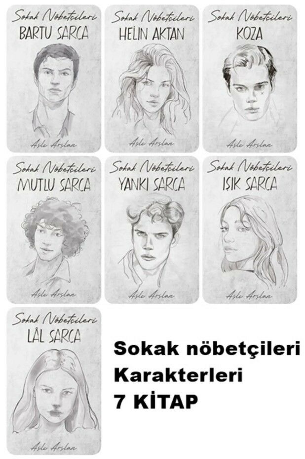 İndigo Kitap Sokak Nöbetçileri Karakter Günlükleri Serisi Mutlu -Yankı -Koza -Lal -Işık -Helin Aktan-Bartu Sarca