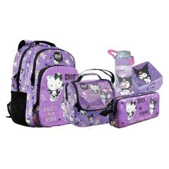 Hello Kitty Çanta+ Beslenme+ Kalemlilk+ Beslenme Kutusu+ Matara Set1