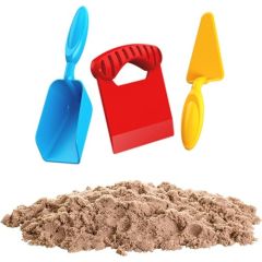 Aksesuarlı Naturel Kinetik Oyun Kumu 1000 Gr