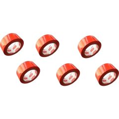 Renkli Koli Bantı 45X100 Metre Kırmızı 6 Lı Paket