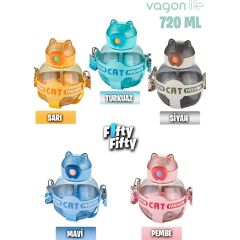 VAGONLİFE 720 ML KILIFLI VE PiPETLİ SU MATARASI Sarı