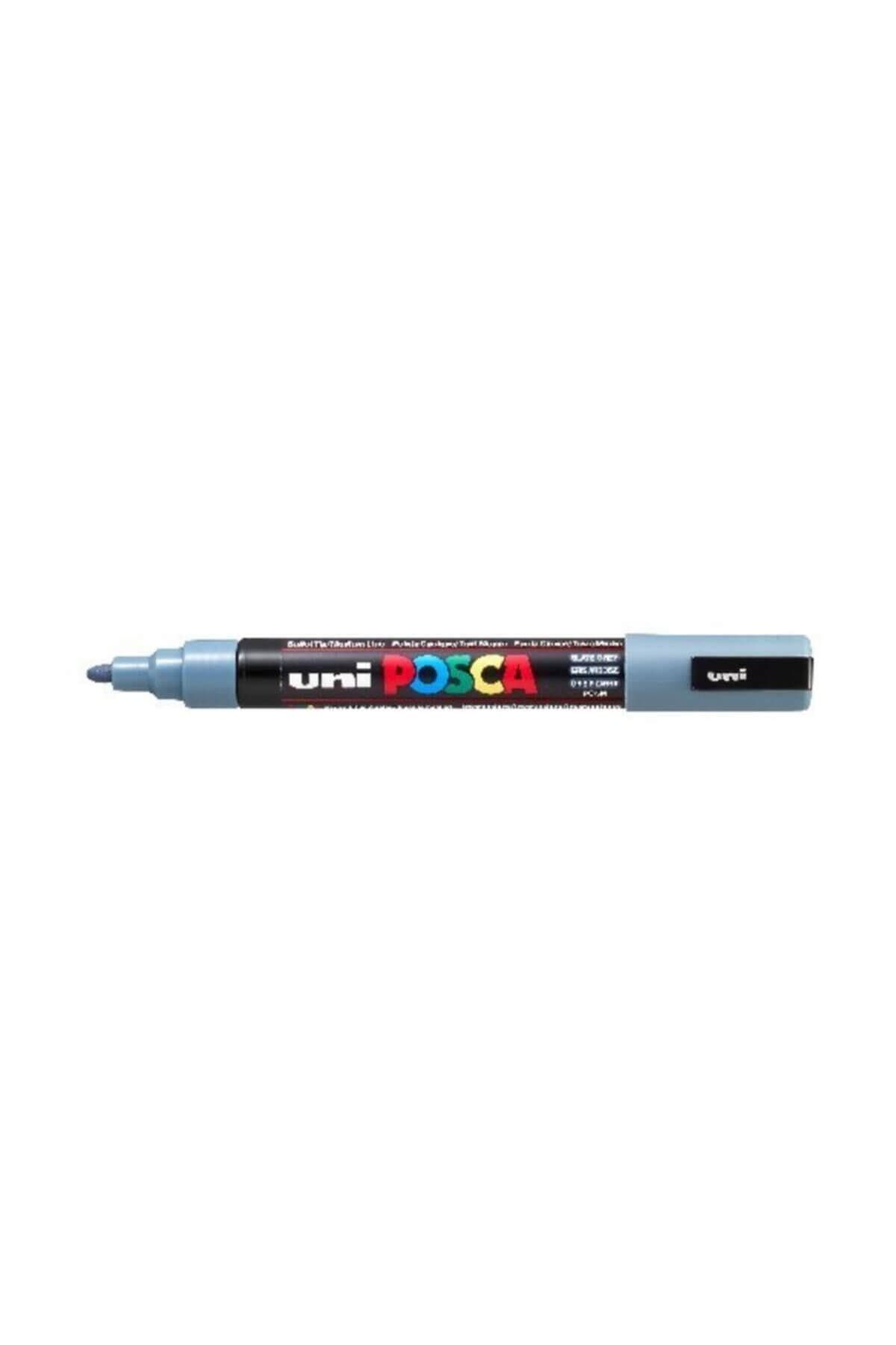Uni-Ball Posca 1.8-2.5 Su Bazlı Poster Markörü Kurşun Gri N