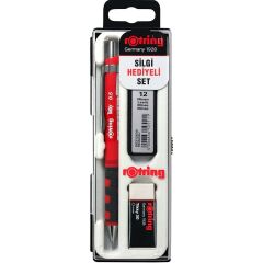 Rotring Okul Seti Versatil+Min Silgi Hediyeli 0.5 MM Kırmızı