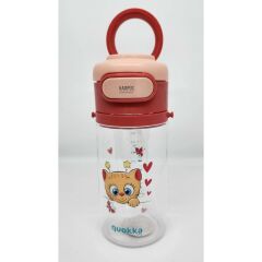 Taros Quokka 450ML Kırmızı Pipetli Askılı Matara