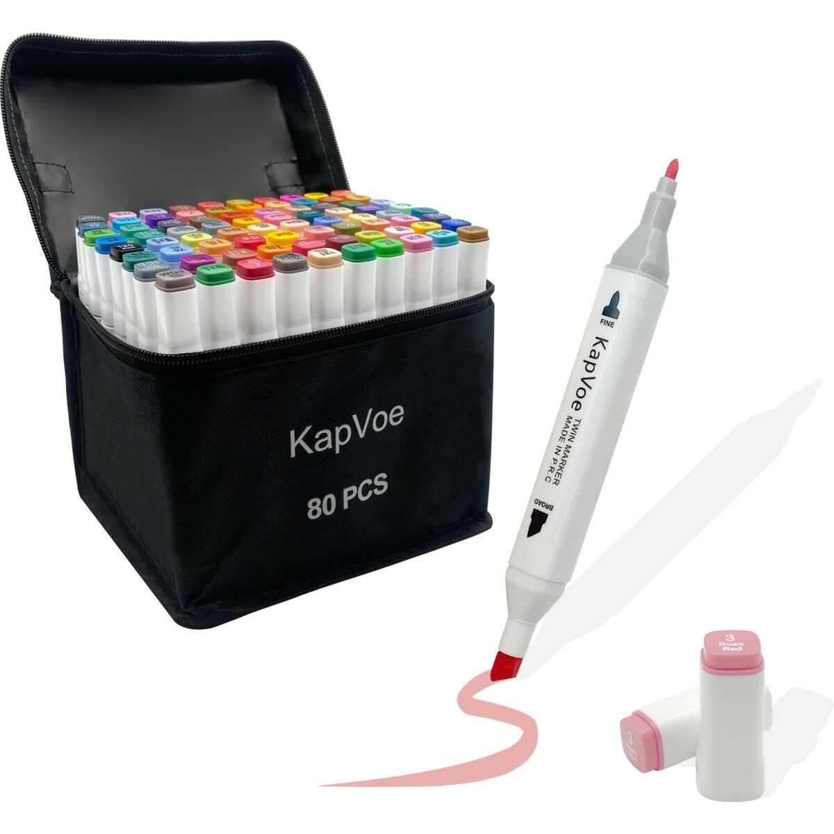 Çift Uçlu Touch Marker Art Tasarım Keçeli Kalem Seti 80’li
