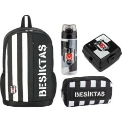 Taraftar Beşiktaş Çanta+ Kalemlik+ Suluk+ Beslenme Kabı Set3