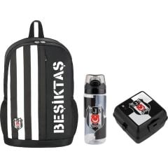 Taraftar Beşiktaş Çanta+ Suluk+ Beslenme Kabı Set2