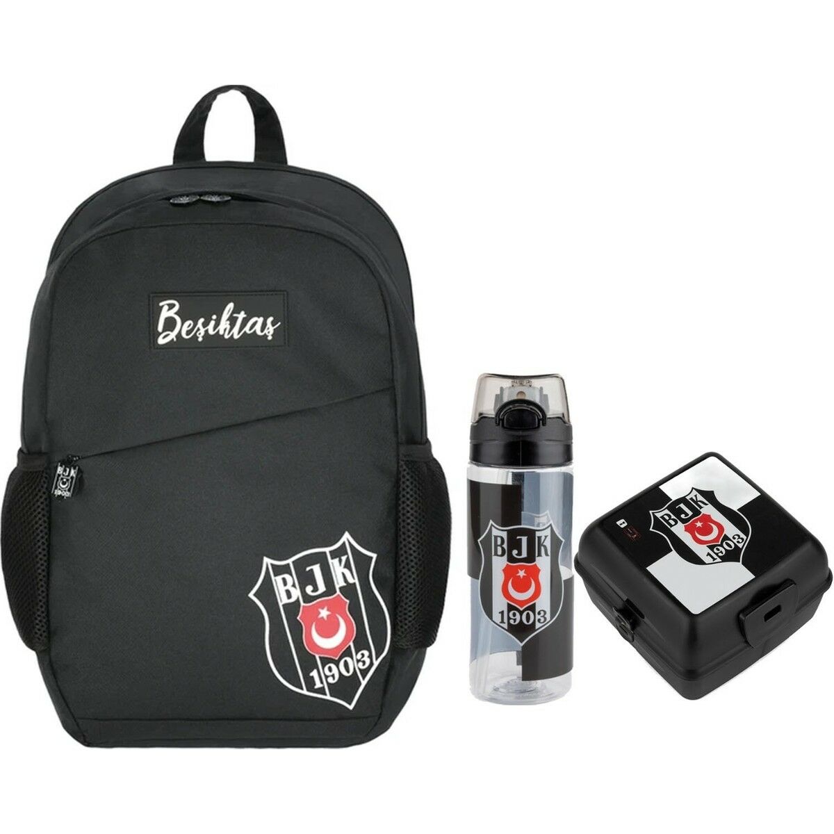 Taraftar Beşiktaş Çanta+ Suluk+ Beslenme Kabı SET10