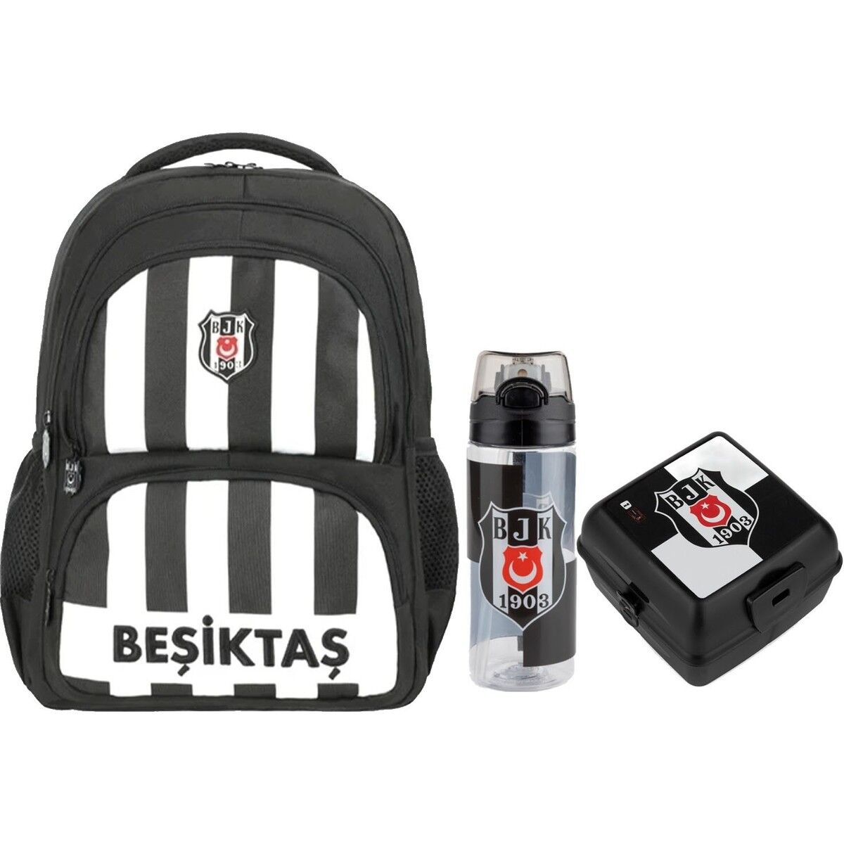 Taraftar Beşiktaş Çanta+ Suluk+ Beslenme Kabı SET12