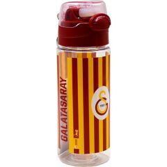 Galatasaray Çubuk Desenli Plastik Matara 500 ml Kırmızı 24594