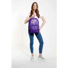 Krn-K1563kaukko Sparklesırt Çantası (mor)