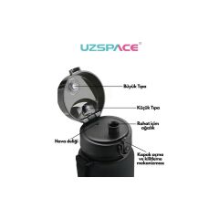 Uzspace Matara Tritan 800 Ml 3053-6 Pink Grey