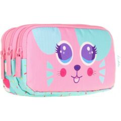 Kaukko Kıds 3 Bölmeli Kalem Çantası (cute Face Mouse)
