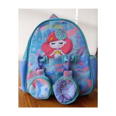 Vest Anaokulu Çantası Turkuaz Unicorn