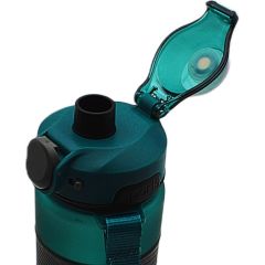 Noki Su Matarası Tritan Auto Kapak Soft Touch Silikon Bantlı Askılı 750 Ml Yeşil