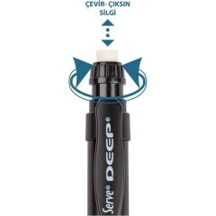 Serve Deep Mekanik Uçlu Kalem 0.7 mm Metalik Mr. Siyah