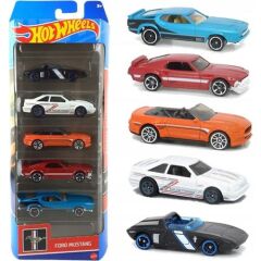 Mattel Ford Mustang - Hot Wheels 5’li Araba Seti - HFV92