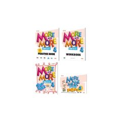 Kurmay Yayınları More and More English 4 Practice Book - Workbook + 3 Hikaye Kitabı + Craft Book Kurmay ELT Yayınları