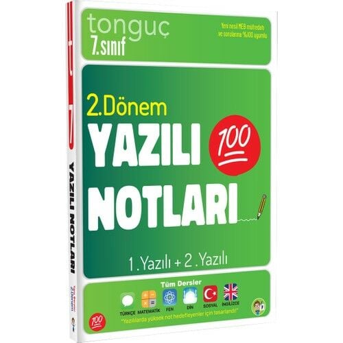 Tonguç 7. Sınıf Yazılı Notları 2. Dönem 1.+2. Yazı
