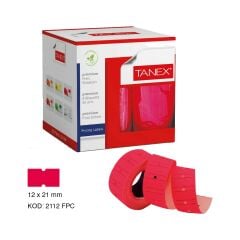 Etiket Fosforlu Pembe 12X21 mm 800'LÜ Rulo 24'lü