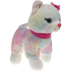 Halley Peluş 30 cm Pembe Tokalı Kedi PL62555