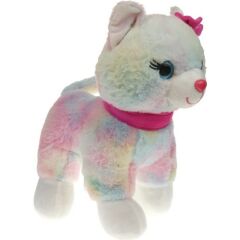 Halley Peluş 30 cm Pembe Tokalı Kedi PL62555
