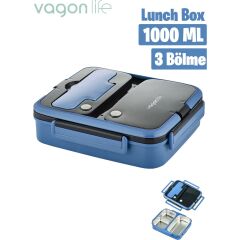 VAGONLİFE 1000 ML LUNCHBOX Bl10164 Mavi Rengi
