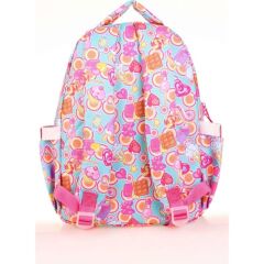 Kaukko Kids Aynalı Nakışlı Cupcake Pembe Kız Çocuk Okul Sırt Çantası