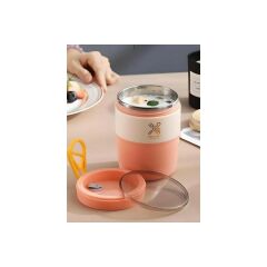 Vagon Çelik Lunch Box 450 Ml Pembe